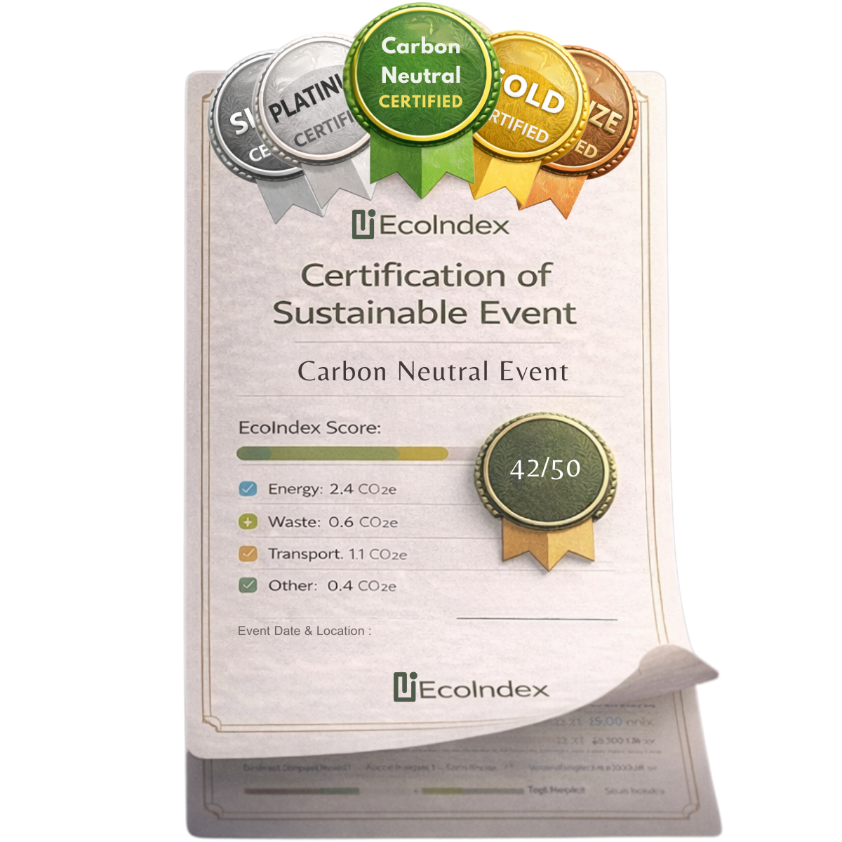 EcoIndex Carbon Certification Certificate